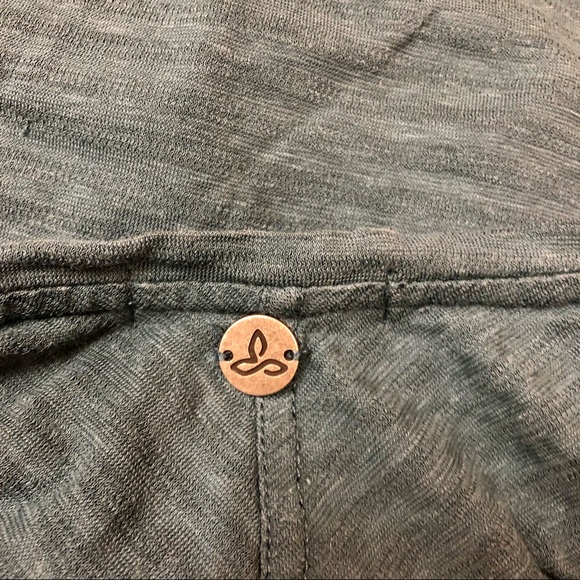 prAna Seabord Long Sleeved Tee - Organic Cotton and Hemp! Striped Blue. - Picture 5 of 6